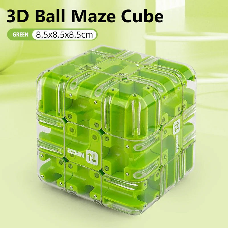 Casse-Tête Cube à Rouler avec Labyrinthe 3D Amusant
