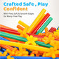 Jouet de construction flexible en paille