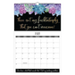 Calendrier mural floral humoristique 2026