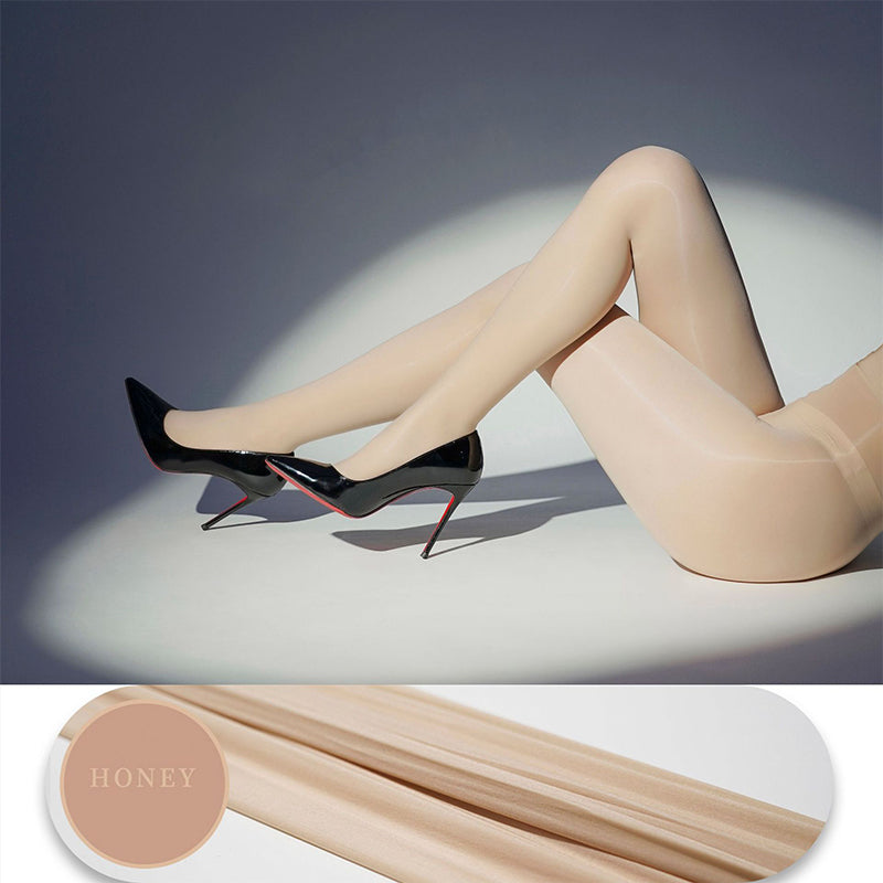 📢50% de réduction💕Collants brillants transparents pour femmes – Résistants aux accrocs, antidérapants & confort haute élasticité✨