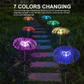 Lampe de Jardin Solaire – Lampe Méduse à Couleurs Changeantes