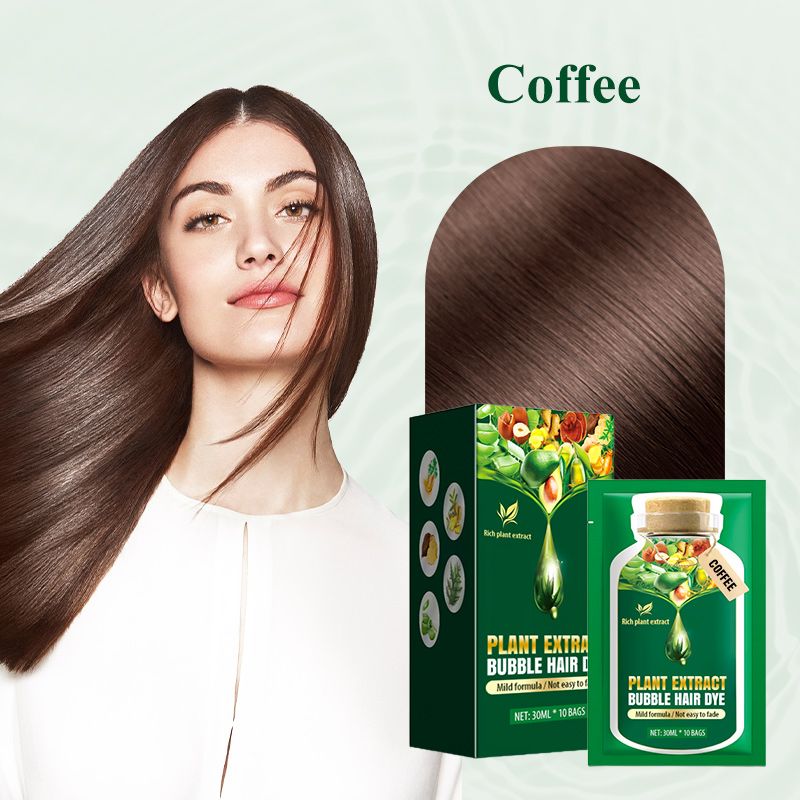 🌿Mousse Colorante aux Extraits Végétaux💇‍♀️Coloration Naturelle, Soin Capillaire & Formule Douce (Nuances Multiples & Application Facile !)