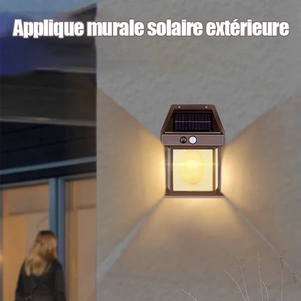 🎉VENTE LIMITÉE 50 % DE RÉDUCTION🎉Applique murale solaire à détecteur de mouvement en tungstène