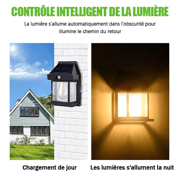 🎉VENTE LIMITÉE 50 % DE RÉDUCTION🎉Applique murale solaire à détecteur de mouvement en tungstène
