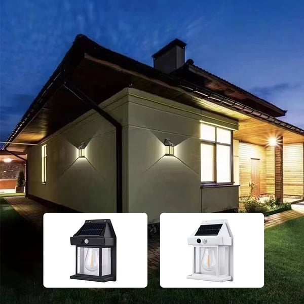 🎉VENTE LIMITÉE 50 % DE RÉDUCTION🎉Applique murale solaire à détecteur de mouvement en tungstène