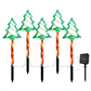 5 PCS Christmas Waterproof Outdoor Solar Pathway Lights