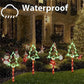 5 PCS Christmas Waterproof Outdoor Solar Pathway Lights