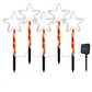 5 PCS Christmas Waterproof Outdoor Solar Pathway Lights