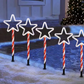 5 PCS Christmas Waterproof Outdoor Solar Pathway Lights
