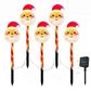 5 PCS Christmas Waterproof Outdoor Solar Pathway Lights