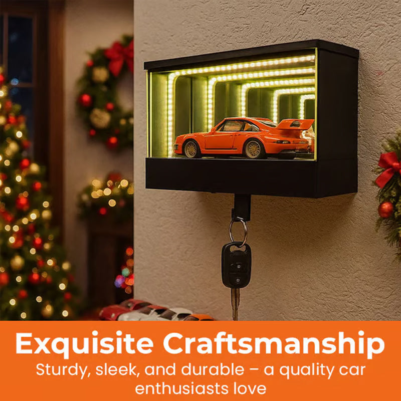 📢50 % DE RÉDUCTION🎅Porte-Clés Garage Infini🚗Effet Tunnel Lumineux LED, Arrêt Automatique, Cadeau Voiture✨