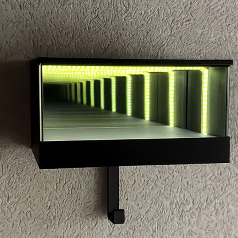 📢50 % DE RÉDUCTION🎅Porte-Clés Garage Infini🚗Effet Tunnel Lumineux LED, Arrêt Automatique, Cadeau Voiture✨