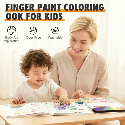 Finger Paint Coloring Book for Kids