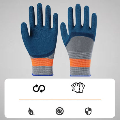 Pousbo® Gants de Travail Résistants à l'Usure en Caoutchouc - 12 Paires