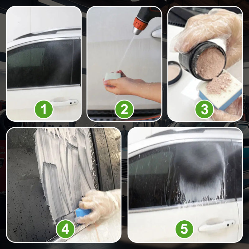 📢50% DE RÉDUCTION💥Poudre de polissage pour vitres d'automobiles