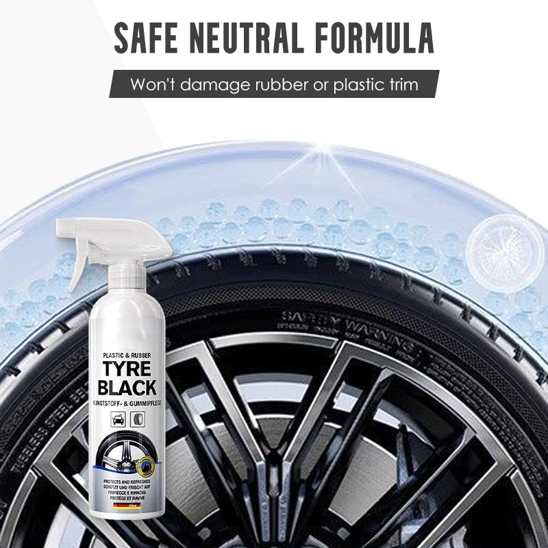 🚗50% de réduction💧Spray lustrant et protecteur pour pneus🌪️Brillance noire instantanée, formule anti-âge & protection tous temps, durée longue & pH équilibré🛡️