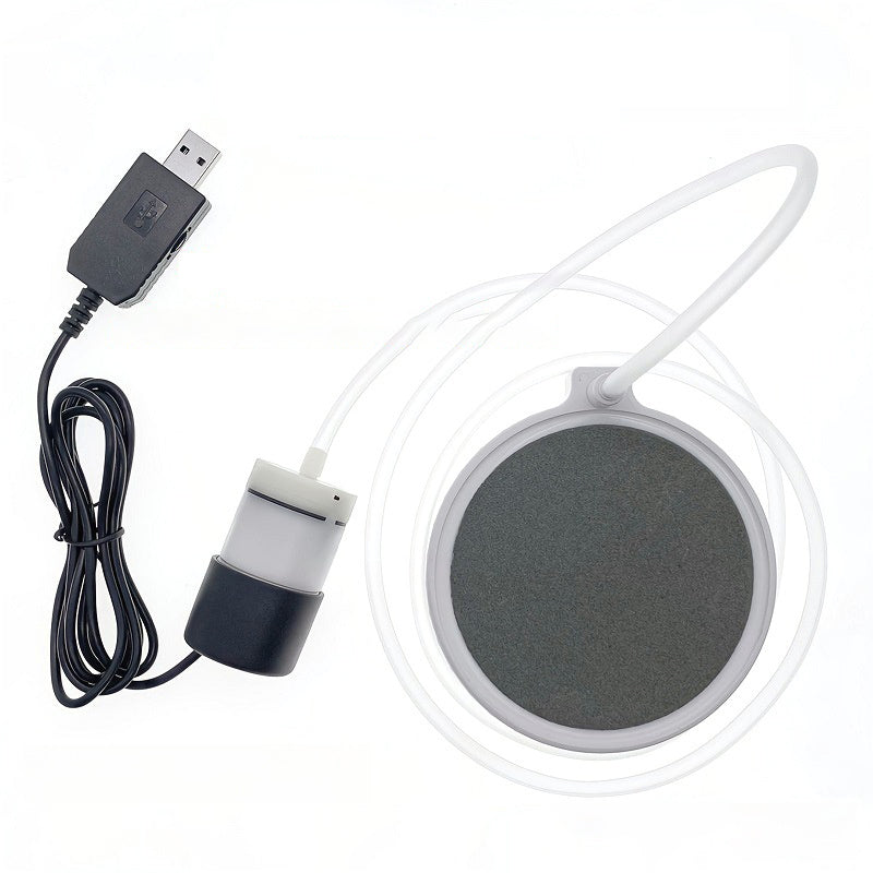 🐠50% OFF MAINTENANT !🔥Pompe à Oxygène USB Silencieuse - Moteur Cuivre Pur & Multicolore, Idéale pour Aquariums et Bassins✨