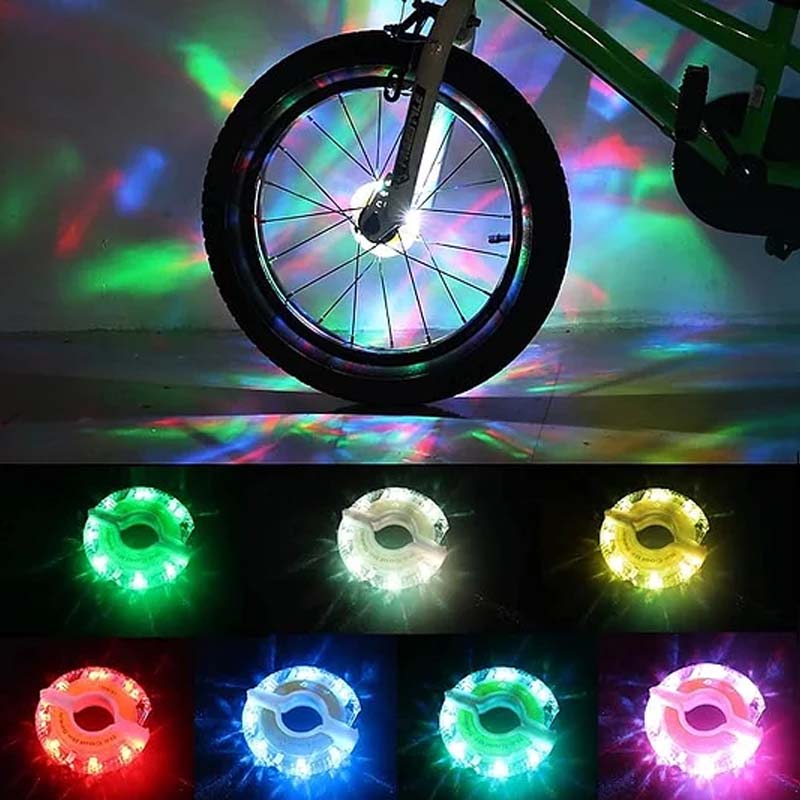 📢📢50 % de réduction✨Éclairage LED pour moyeu de roue de vélo pour la conduite de nuit