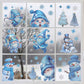 🎄50% DE RÉDUCTION!✨DÉCORATION DE FENÊTRE MAGIQUE DE NOËL🎅Autocollant Scintillant Sans Colle, Effet Brillant Intérieur/Extérieur, Facile à Appliquer et à Retirer🌟