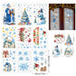 🎄50% DE RÉDUCTION!✨DÉCORATION DE FENÊTRE MAGIQUE DE NOËL🎅Autocollant Scintillant Sans Colle, Effet Brillant Intérieur/Extérieur, Facile à Appliquer et à Retirer🌟