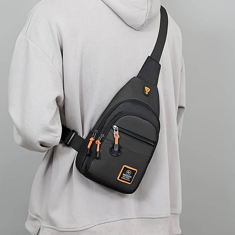 🎒 50% DE RÉDUCTION ✨ Sac à bandoulière multi-poches résistant à l’eau – Léger 0.18kg, sangle réglable – Prise casque, idéal pour le voyage ou le quotidien – pratique et étanche 🌧️✨