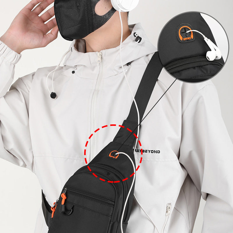 🎒 50% DE RÉDUCTION ✨ Sac à bandoulière multi-poches résistant à l’eau – Léger 0.18kg, sangle réglable – Prise casque, idéal pour le voyage ou le quotidien – pratique et étanche 🌧️✨