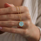 ✨Collier Croix Minimaliste en Acier Inoxydable – Émail Nacré, Hypoallergénique, 3 Couleurs Douces