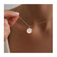 ✨Collier Croix Minimaliste en Acier Inoxydable – Émail Nacré, Hypoallergénique, 3 Couleurs Douces