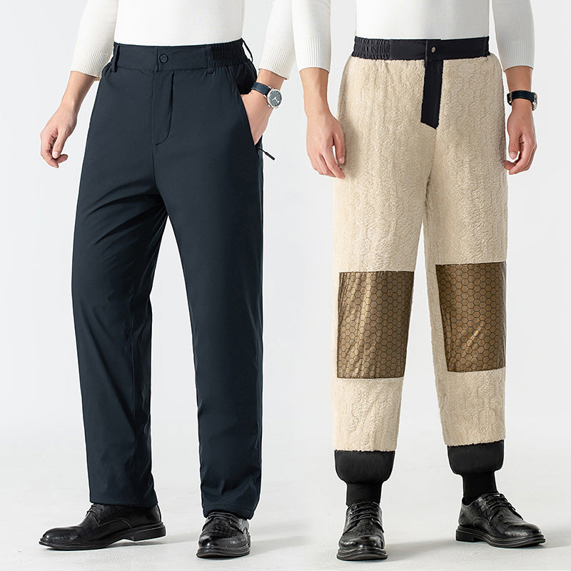 Pantalon thermique confortable pour homme avec genouillères en graphène