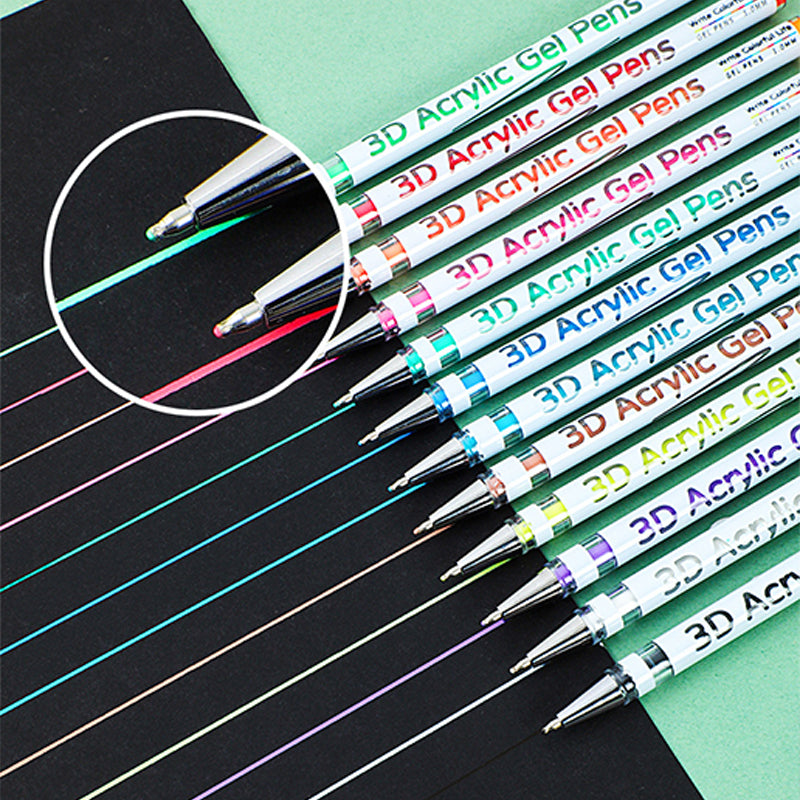 Ensemble de stylos gel multicolores pour dessiner et colorier