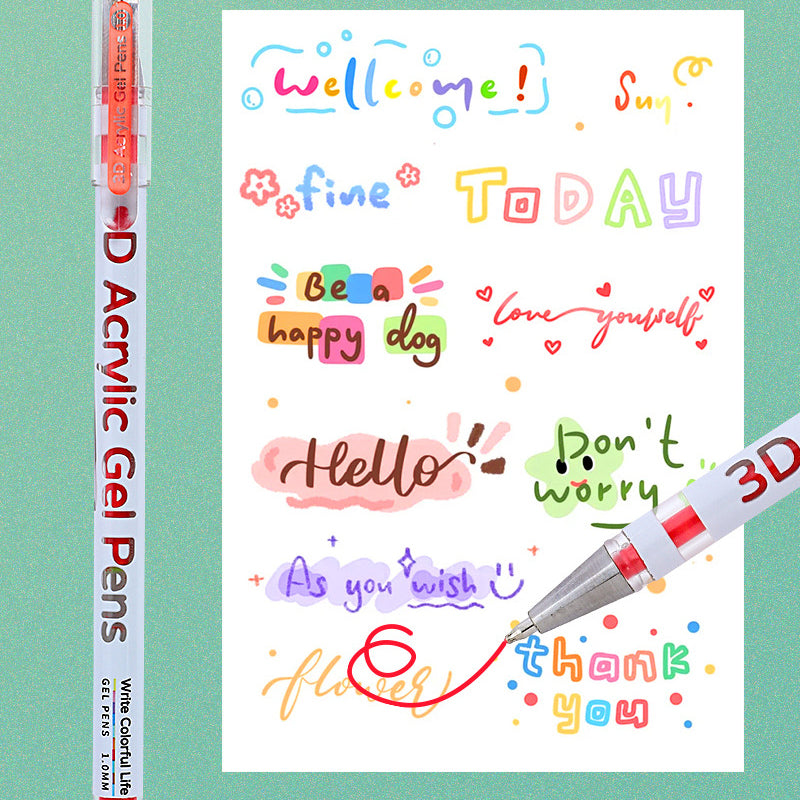 Ensemble de stylos gel multicolores pour dessiner et colorier