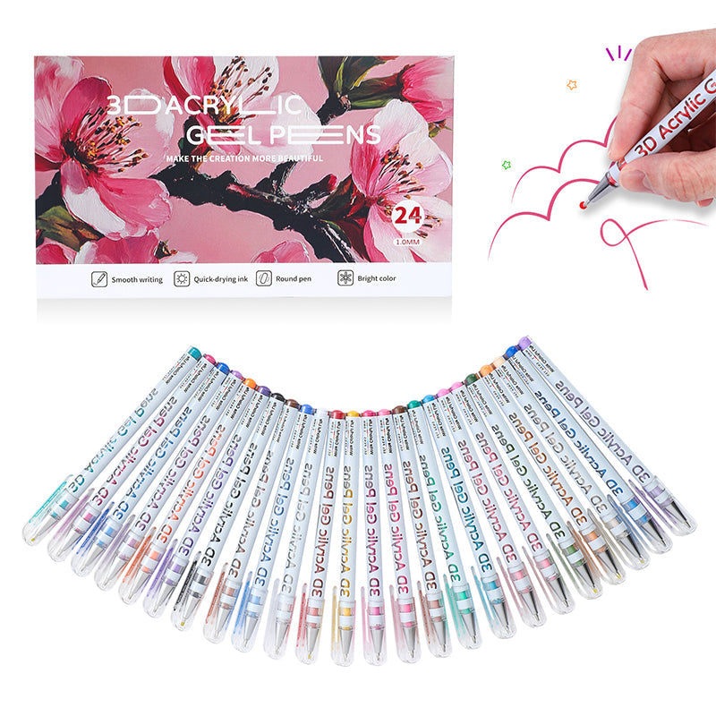 Ensemble de stylos gel multicolores pour dessiner et colorier