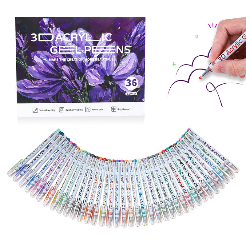 Ensemble de stylos gel multicolores pour dessiner et colorier