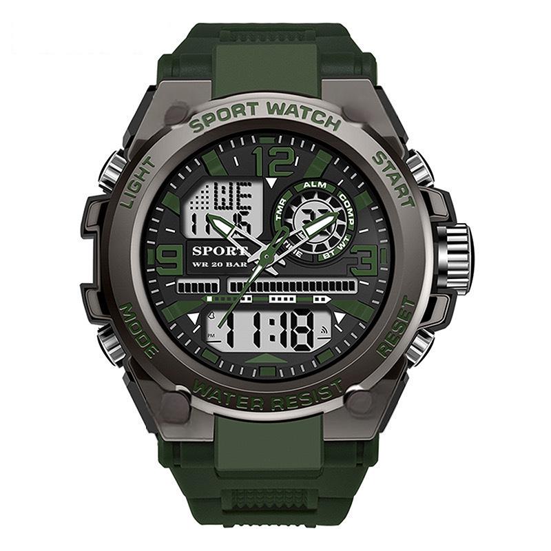 Montre de Sport Étanche pour Hommes avec Affichage Lumineux