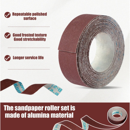 Assorted Grit Long-Lasting Sandpaper Roll Kit