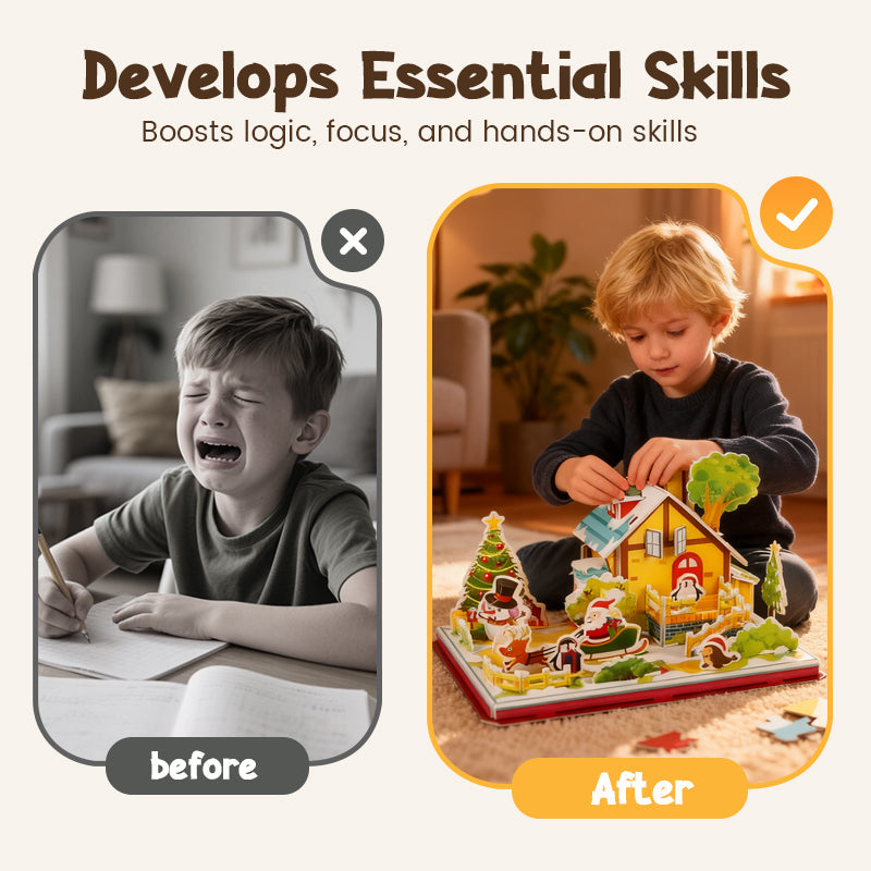 Kit de puzzle de Noël 3D à assembler soi-même