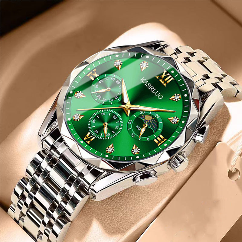 🔥Montre à quartz étanche pour homme💼Design élégant, mouvement précis & bracelet en acier inoxydable⌚