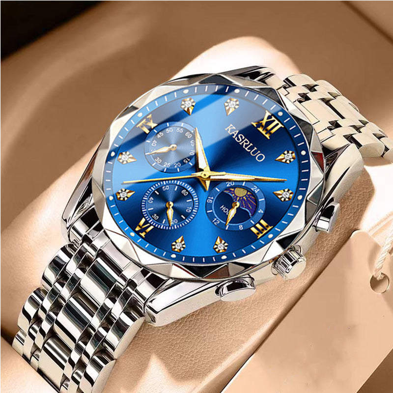 🔥Montre à quartz étanche pour homme💼Design élégant, mouvement précis & bracelet en acier inoxydable⌚