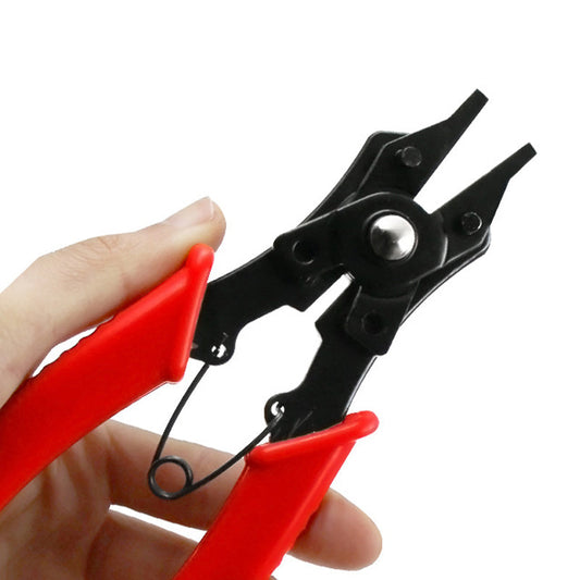 📢50% DE RÉDUCTION⏰Jeu de Pinces à Circlips 4 en 1 – Acier Haut Carbone, Têtes Interchangeables⚙️