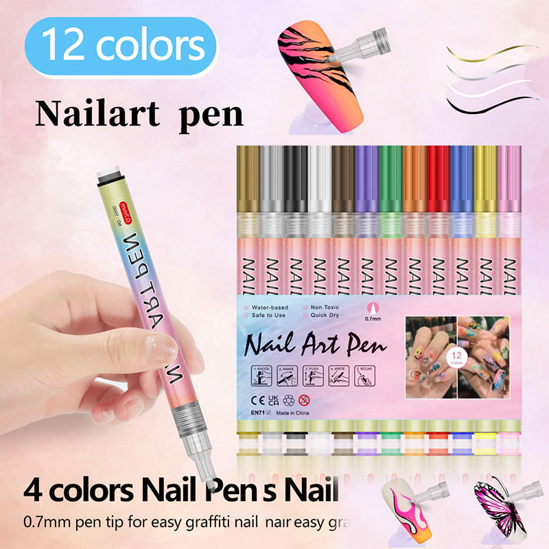 🎁Kit de 12 Stylos Professionnels pour Nail Art