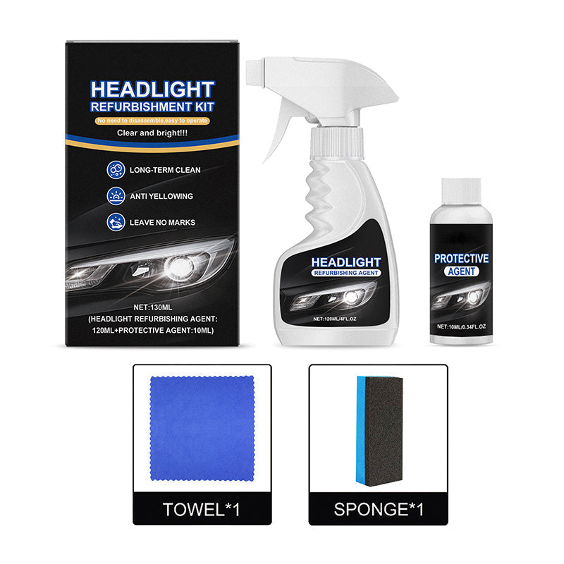 Kit de Rénovation des Phares - Redonne Éclat et Clarté, Protection UV Longue Durée