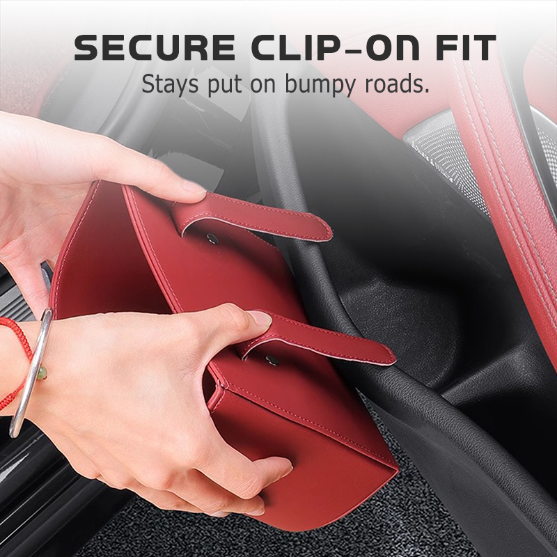 🔥-50% ! 🚗Porte‑gobelet universel en cuir PU pour voiture, fixation sûre, pour bouteilles & téléphones ☕✨