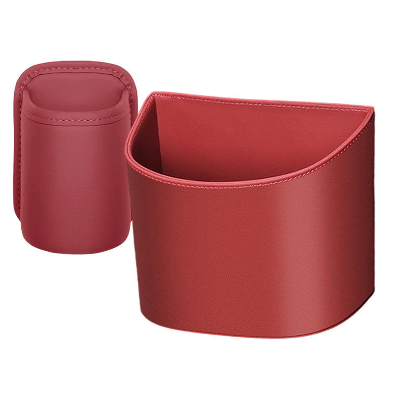 🔥-50% ! 🚗Porte‑gobelet universel en cuir PU pour voiture, fixation sûre, pour bouteilles & téléphones ☕✨