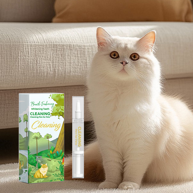 Stylo Nettoyant Dentaire Blanchissant et Rafraîchissant pour Animaux
