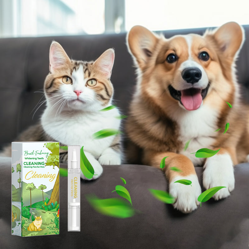 Stylo Nettoyant Dentaire Blanchissant et Rafraîchissant pour Animaux