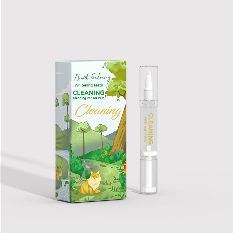 Stylo Nettoyant Dentaire Blanchissant et Rafraîchissant pour Animaux