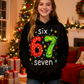 📢📢50% de réduction !!!🎅👕Sweats à capuche graphique de Noël « 67 » pour enfants