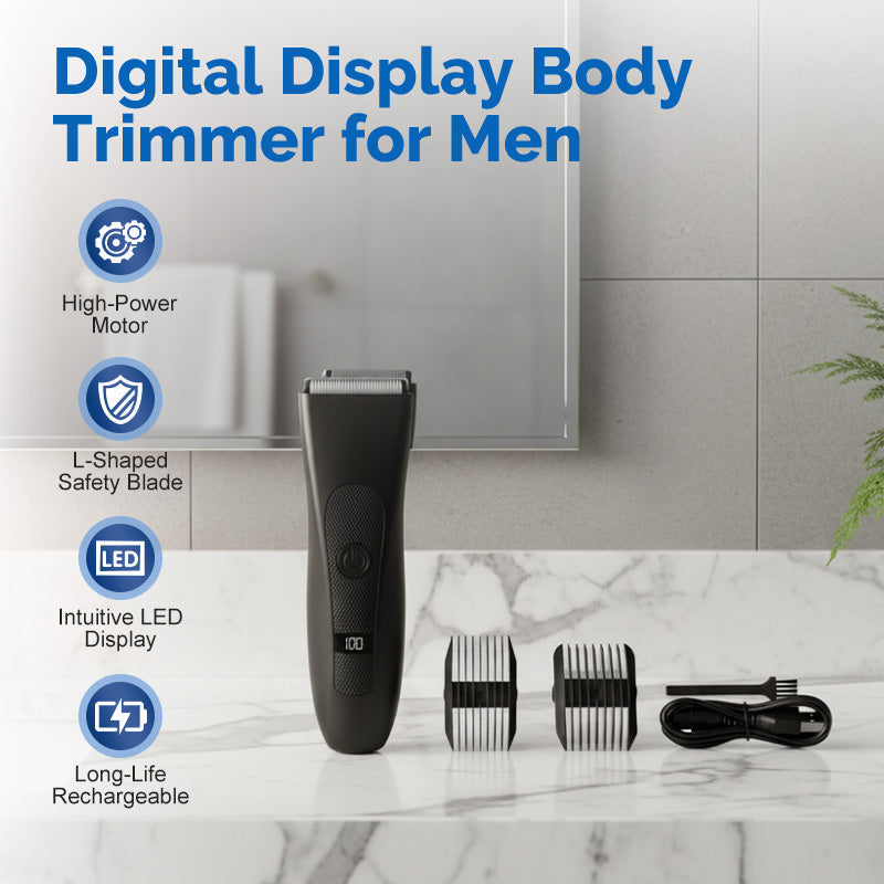 ✂️Tondeuse corporelle numérique pour hommes avec affichage numérique✨
