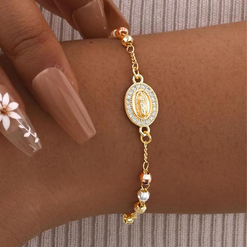 ✝️Bracelet élégant avec croix en strass