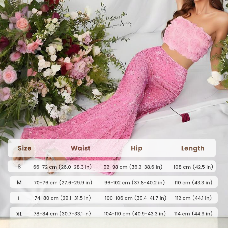 💖DERNIER JOUR DE SOLDES 50 % DE RÉDUCTION💃Pantalon large à paillettes pour femme